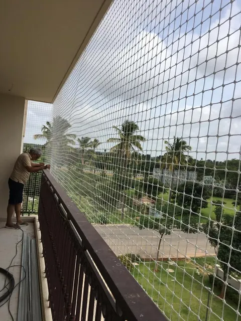 Balcony Safety Net Installed